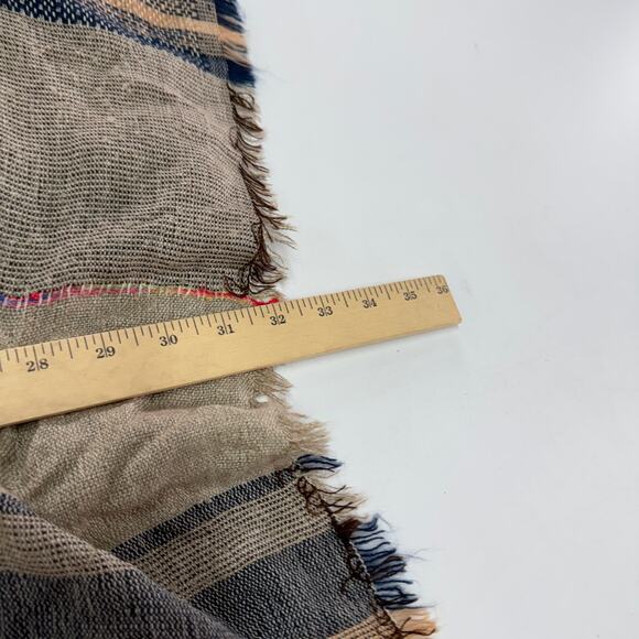 Do Everything In Love Sweater Women One Size Tan Striped‎ Fringe Anthro Kimono - Picture 8 of 8